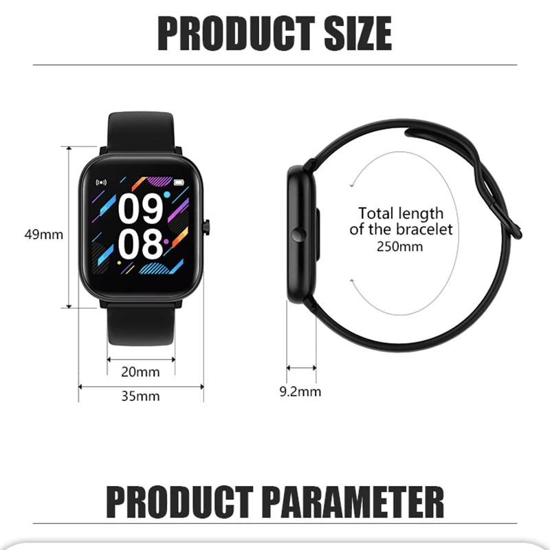 New color smart watch P20 heart rate sleep measurement music waterproof phone information reminder sports bracelet PK P8 band
New color smart watch P20 heart rate sleep measurement music waterproof phone information reminder sports bracelet PK P8 band