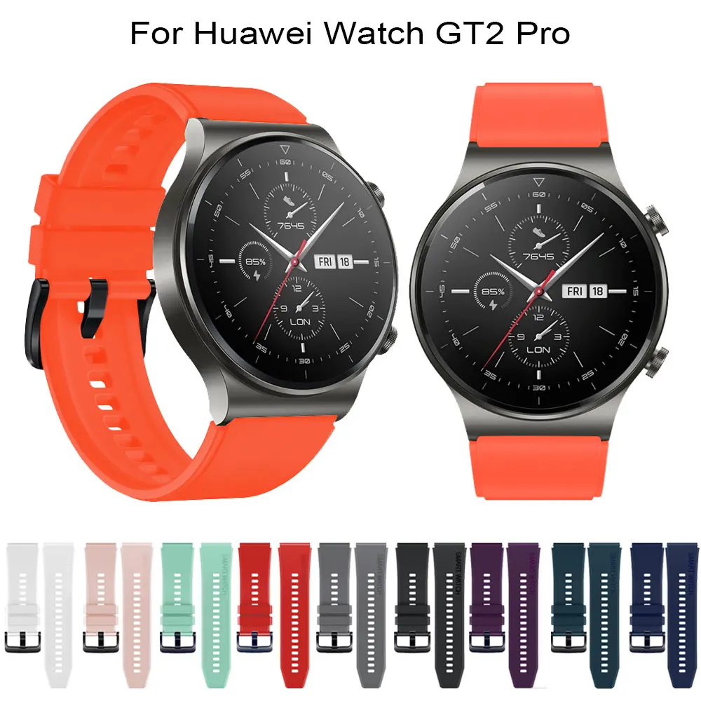 Silicone Watchband For Huawei Watch Gt 2 Pro Samsung Gear S3 Classic Smart Watch Wristband Bracelet Huawei Watch GT 2e
Silicone Watchband For Huawei Watch Gt 2 Pro Samsung Gear S3 Classic Smart Watch Wristband Bracelet Huawei Watch GT 2e
