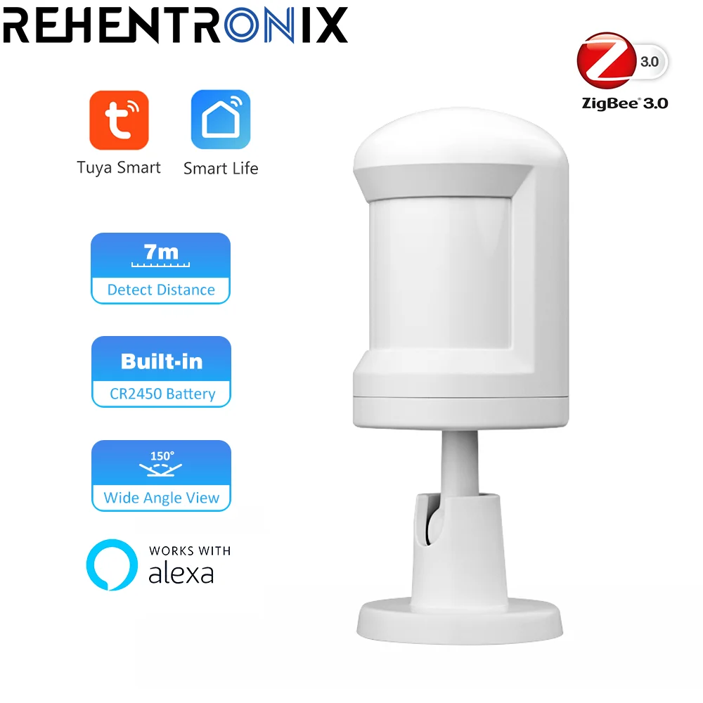 Tuya ZigBee Wireless PIR Motion Sensor Mini Sensor Infrared Human Motion Alarm Zigbee Work For Alexa Smart Life Home Security
Tuya ZigBee Wireless PIR Motion Sensor Mini Sensor Infrared Human Motion Alarm Zigbee Work For Alexa Smart Life Home Security
