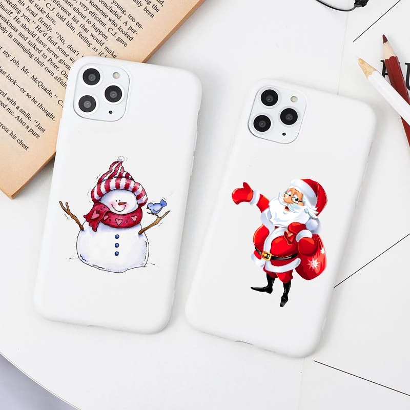 New Year Merry Christmas Elk Snowflake Phone Case For iPhone 11 12 13 Pro X XR XS MAX 7 6 8 Plus 12 13 Mini White Soft TPU Case
New Year Merry Christmas Elk Snowflake Phone Case For iPhone 11 12 13 Pro X XR XS MAX 7 6 8 Plus 12 13 Mini White Soft TPU Case