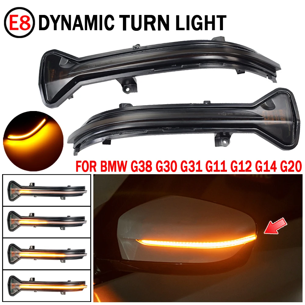 2pcs Flowing Turn Signal Light LED Side Wing Rearview Mirror Dynamic Indicator Blinker For BMW 5 Series G30 G31 G38 2016-2019
2pcs Flowing Turn Signal Light LED Side Wing Rearview Mirror Dynamic Indicator Blinker For BMW 5 Series G30 G31 G38 2016-2019