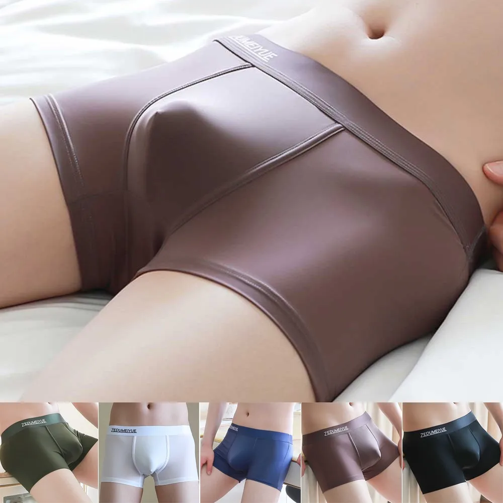 Sexy Men Ice Silk See-through Boxer Briefs Pouch Underwear Panties Comfy Breathable Flat Boxers Shorts U Convex Pouch Трусики
Sexy Men Ice Silk See-through Boxer Briefs Pouch Underwear Panties Comfy Breathable Flat Boxers Shorts U Convex Pouch Трусики