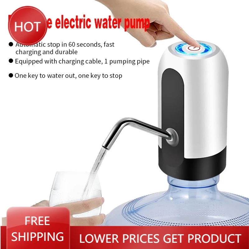 Bottle Pump USB Charging Automatic Electric Water Dispenser Pump One Click Auto Switch Drinking Dispenser
Bottle Pump USB Charging Automatic Electric Water Dispenser Pump One Click Auto Switch Drinking Dispenser