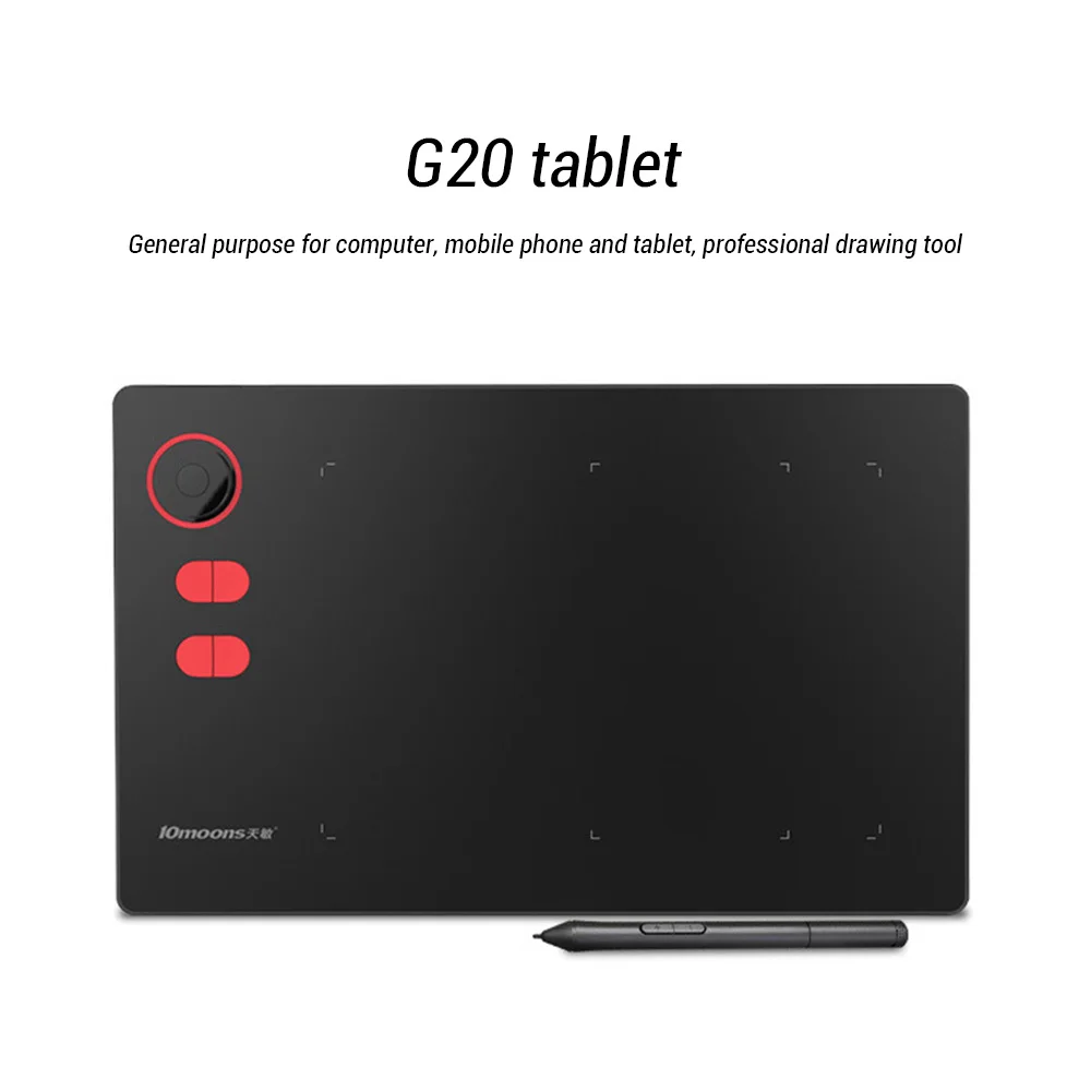 

10moons Graphic Drawing Tablet G20 5080 LPI Smart LCD HD 8192 Levels Digital Tablet for Laptop Cellphone Desktop