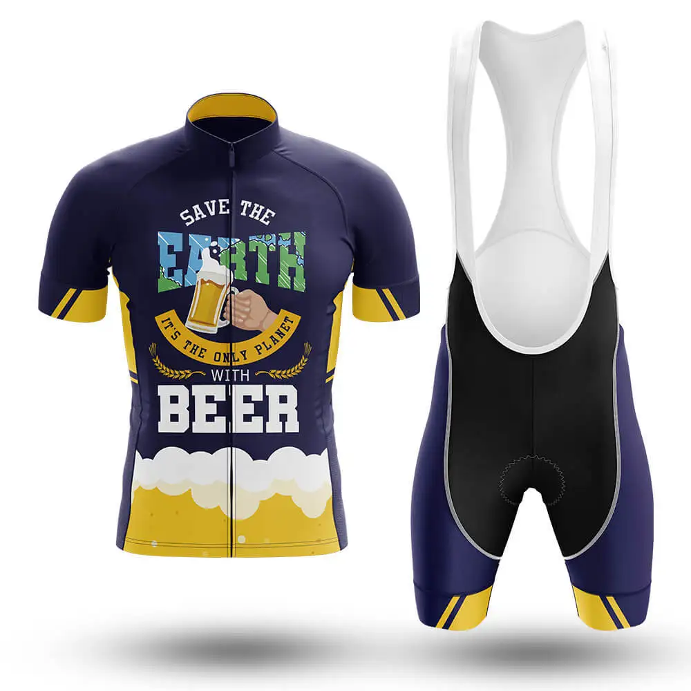 

2022 Save The Earth Men's Cycling Jersey Set Maillot Ropa Ciclismo Cycling Bicycle Clothing MTB Bike Clothes Uniform Cycling Set