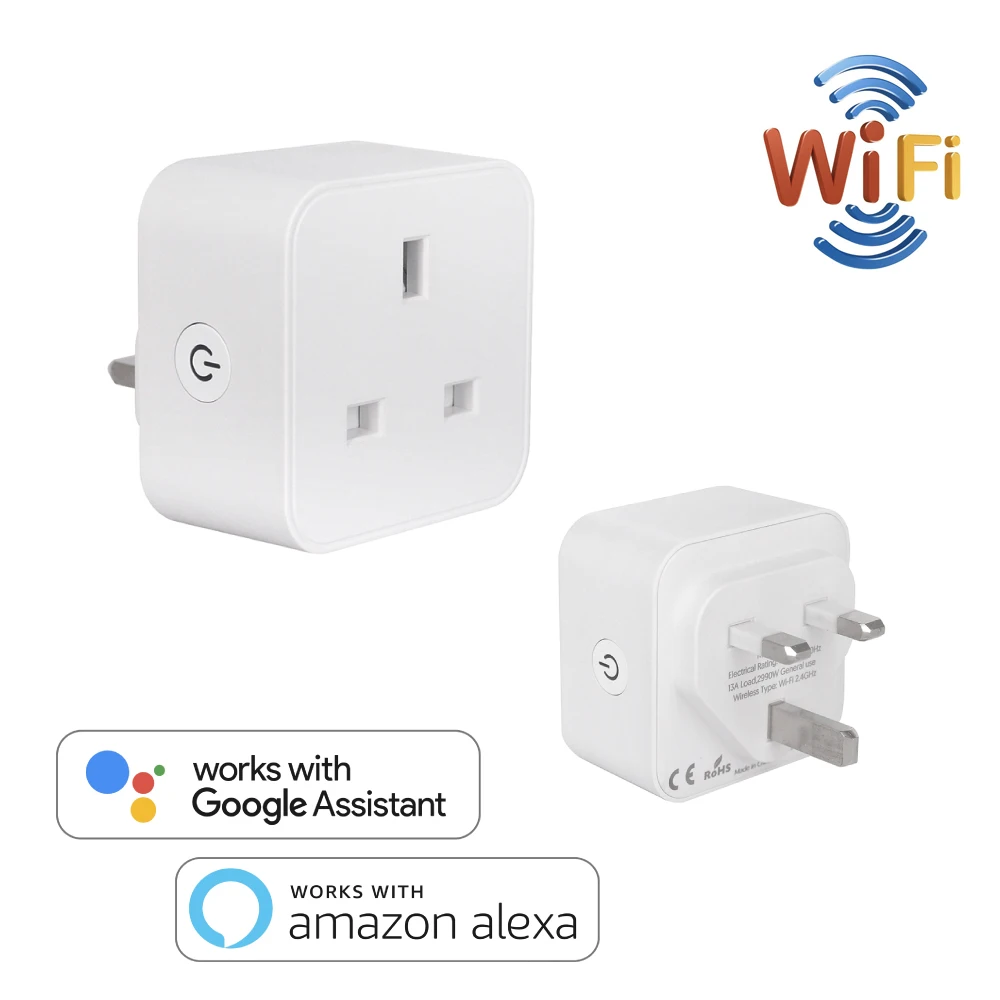 UK WiFi Power Socket Plug Wireless Extender Timming Outlet Energy meter Smart Home Automation Alexa Echo Google Home Smart Life
UK WiFi Power Socket Plug Wireless Extender Timming Outlet Energy meter Smart Home Automation Alexa Echo Google Home Smart Life