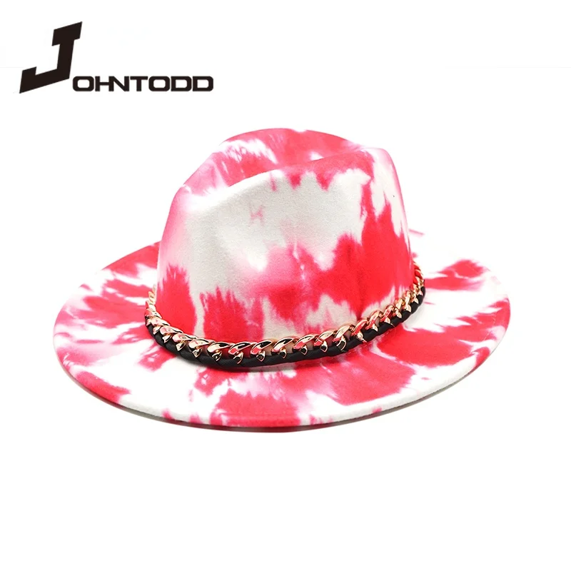 2021 Fashion Women Men Autumn Winter Fedora Hats Wide Brim Jazz Caps Church Felted Chain Belt Cowboy Vintage Luxury Ladies Hats
2021 Fashion Women Men Autumn Winter Fedora Hats Wide Brim Jazz Caps Church Felted Chain Belt Cowboy Vintage Luxury Ladies Hats