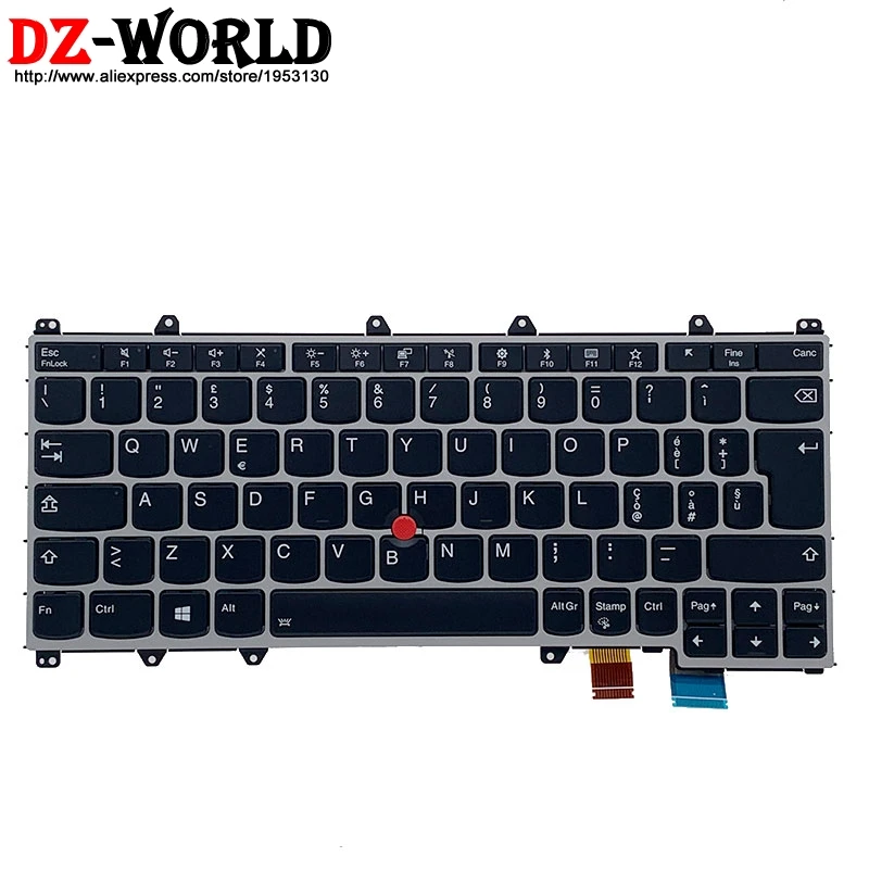 New Original Silver IT Italian Backlit Keyboard for Lenovo Thinkpad Yoga 370 20JH 20JJ Laptop 01AV733 01EN444
New Original Silver IT Italian Backlit Keyboard for Lenovo Thinkpad Yoga 370 20JH 20JJ Laptop 01AV733 01EN444