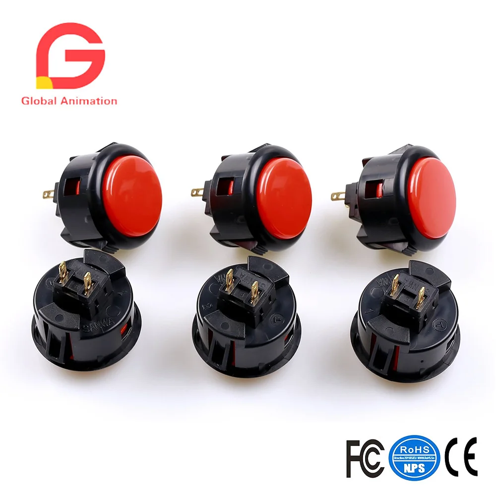 OBSF-30 Arcade Button For USB MAME Controller Joystick Games Console (Mad Catz SF4 Tournament & Mayflash F300 Compatible | Спорт и