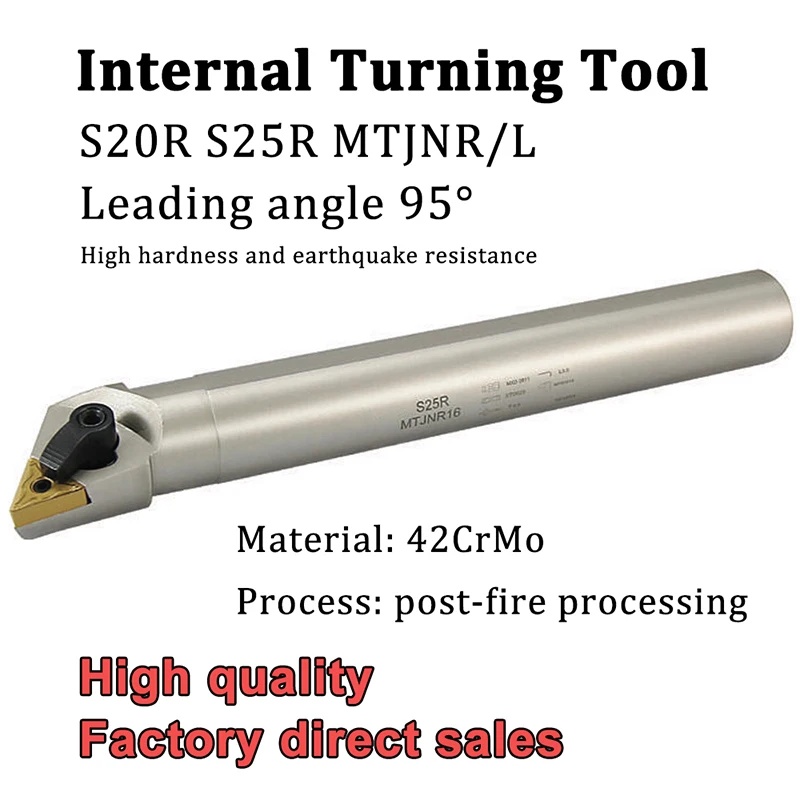 S20R S25R MTJNR MTJNL 16 White Internal Turning Tool CNC Tool Holder for TNMG160404 /08 Carbide Inserts CNC Lathe Cutter Tools
S20R S25R MTJNR MTJNL 16 White Internal Turning Tool CNC Tool Holder for TNMG160404 /08 Carbide Inserts CNC Lathe Cutter Tools