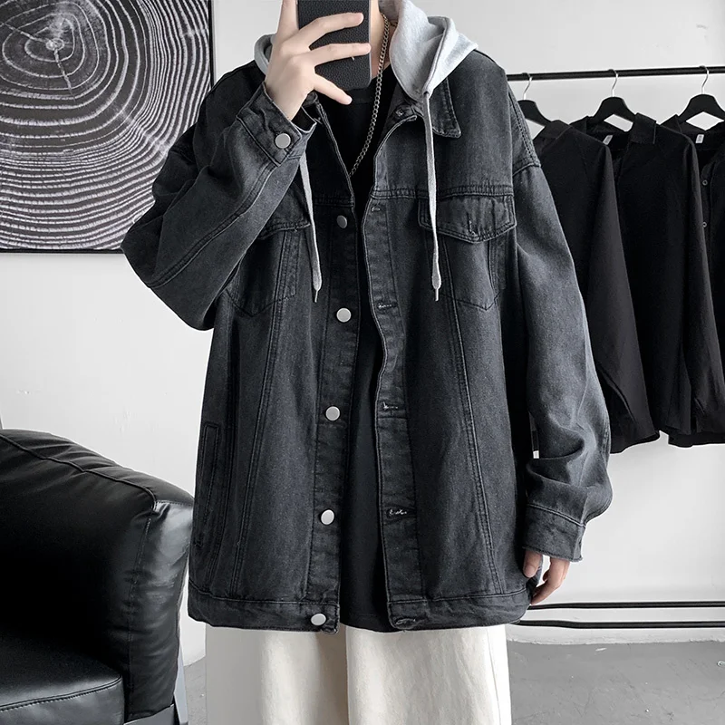 Autumn Hooded Denim Jacket Men's Fashion Multicolor Casual Pocket Utility Jacket Mens Streetwear Loose Hip-hop Bomber Jacket Men
Autumn Hooded Denim Jacket Men's Fashion Multicolor Casual Pocket Utility Jacket Mens Streetwear Loose Hip-hop Bomber Jacket Men
