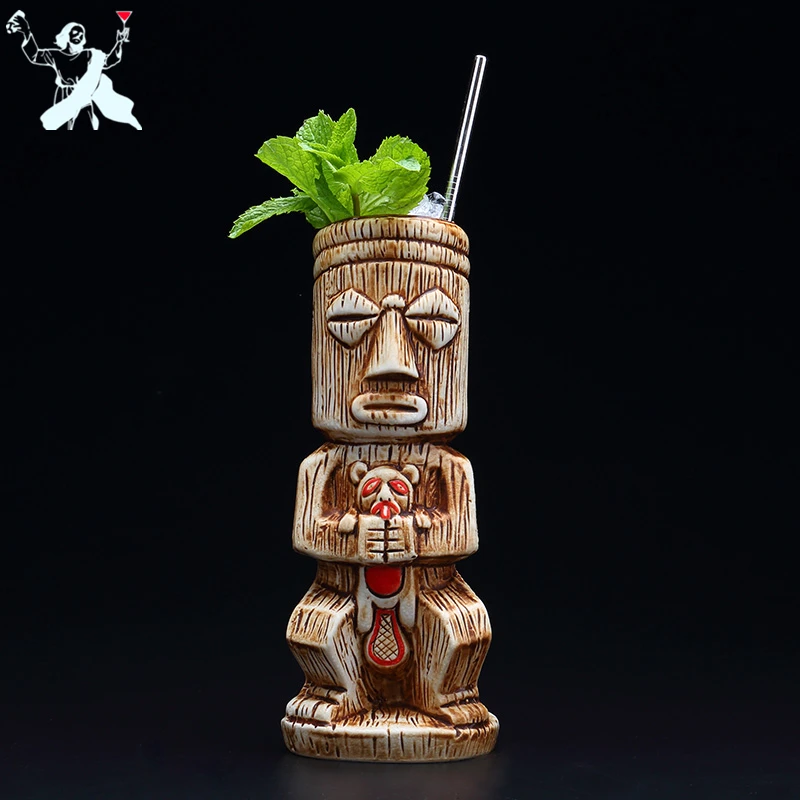 1 Piece 450ml Hawaii Tiki Mugs Cocktail Cup Beer Beverage Mug Wine Mug Ceramic Ku.Ku.Kauioo Mugs Barware 
1 Piece 450ml Hawaii Tiki Mugs Cocktail Cup Beer Beverage Mug Wine Mug Ceramic Ku.Ku.Kauioo Mugs Barware