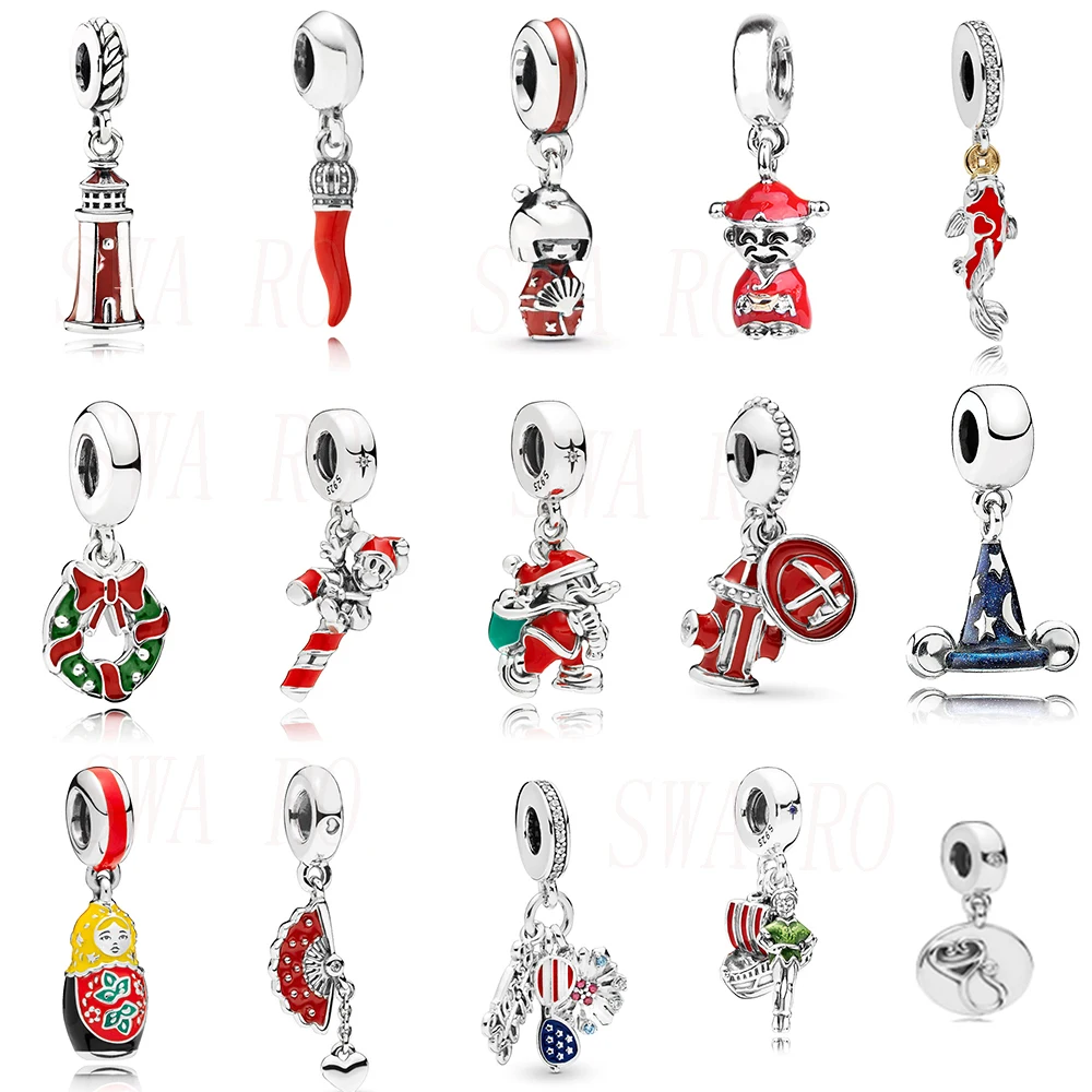 CHAMSS Stylish And Exquisite 925 Silver Retirement Lighthouse, Good Luck Red Cane, Fan, Santa's Jewelry Original Ladies Gift
CHAMSS Stylish And Exquisite 925 Silver Retirement Lighthouse, Good Luck Red Cane, Fan, Santa's Jewelry Original Ladies Gift