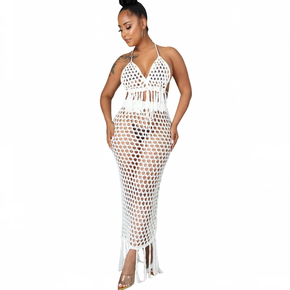 Summer Streetwear 2 Two Piece Set Women Skirts 2021 Backless Halter Crop Top Maxi Skirts Casual Hollow Out Matching Sets
Summer Streetwear 2 Two Piece Set Women Skirts 2021 Backless Halter Crop Top Maxi Skirts Casual Hollow Out Matching Sets