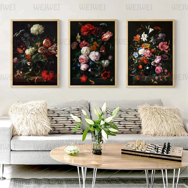 Dutch Flower Still Life Painting Dark Floral Classic Fine Art Posters and Prints Gallery Wall Art Canvas Painting Pictures Home
Dutch Flower Still Life Painting Dark Floral Classic Fine Art Posters and Prints Gallery Wall Art Canvas Painting Pictures Home