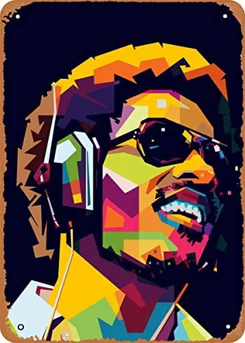 Pop Art Stevie Wonder in Pop Art Plaque Poster Metal Tin Sign 8" x 12" Vintage Retro Wall Decor
Pop Art Stevie Wonder in Pop Art Plaque Poster Metal Tin Sign 8" x 12" Vintage Retro Wall Decor