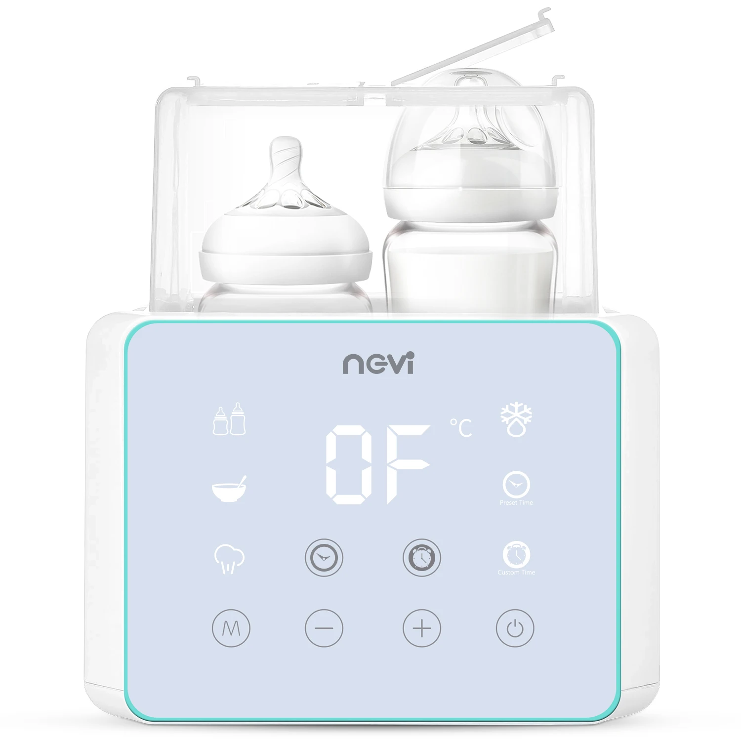 

Baby Bottle Warmer & Bottle Sterilizer, Double Bottle Warmer for Breast Milk, LCD Display Accurate Temperature Control pop it