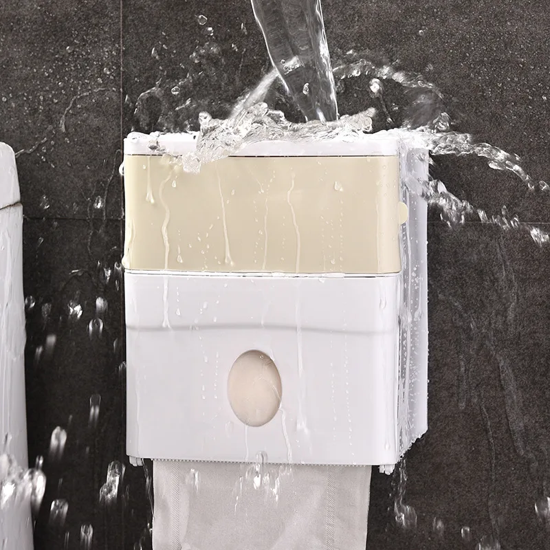 Creative double-layer waterproof bathroom tissue box toilet tissue without punching smoking seamless toilet storage box
Creative double-layer waterproof bathroom tissue box toilet tissue without punching smoking seamless toilet storage box