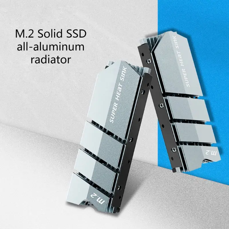 

1 комплект M.2 SSD NVMe NGFF теплоотвод алюминиевый радиатор термальная подушка для M2 2280 SSD жесткий диск Настольный ПК охладитель