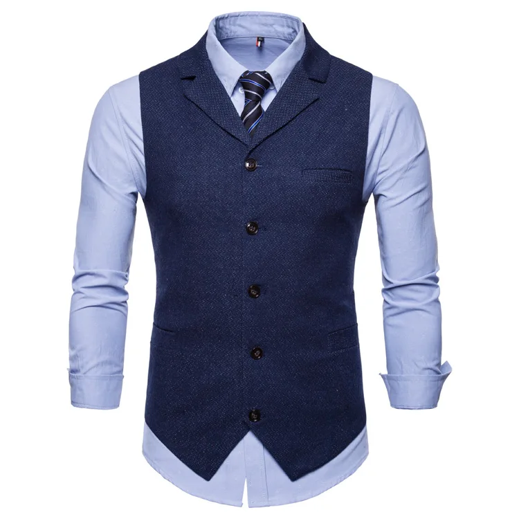 New Men's Plain Color Single Breasted Lapel Jacket Jacket Clip Spring and Autumn Men's Casual Vest suit vest men
New Men's Plain Color Single Breasted Lapel Jacket Jacket Clip Spring and Autumn Men's Casual Vest suit vest men