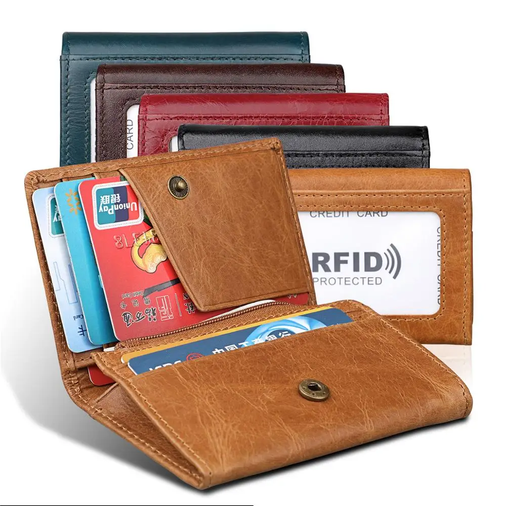 New Travel Wallet Card Holder RFID Organiser Pouch for Cards Money IDs Tri-fold Multi-function Genuine Leather Hasp Storage Bag | Багаж и
