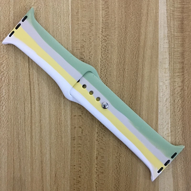 Rainbow Strap For Apple watch band 44mm 40mm 42mm 38mm Sport wrist watchband bracelet belt correa for iwatch series 6 SE 5 4 3
Rainbow Strap For Apple watch band 44mm 40mm 42mm 38mm Sport wrist watchband bracelet belt correa for iwatch series 6 SE 5 4 3