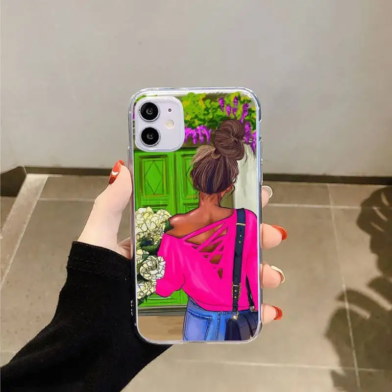 Fashion girl coffee High heels Phone Case Transparent for iPhone 6 7 8 11 12 s mini pro X XS XR MAX Plus
Fashion girl coffee High heels Phone Case Transparent for iPhone 6 7 8 11 12 s mini pro X XS XR MAX Plus