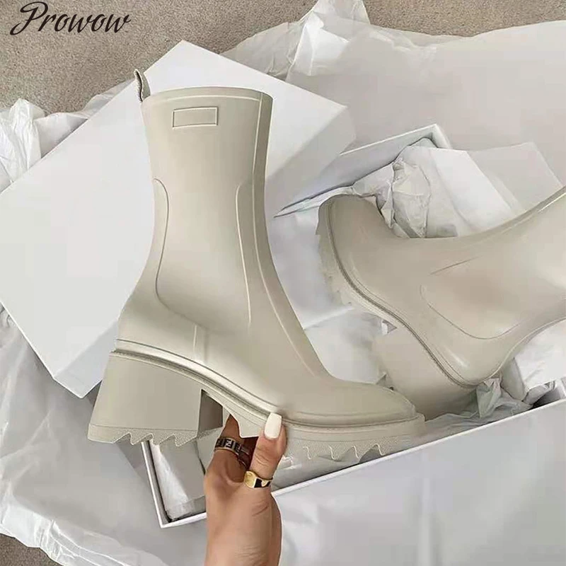 Prowow Autumn and Winter Pumps Women Shoes Round Toe Mid-Calf New Brand Boots for Women Fashion Rain Boots Chunky Shoes
Prowow Autumn and Winter Pumps Women Shoes Round Toe Mid-Calf New Brand Boots for Women Fashion Rain Boots Chunky Shoes