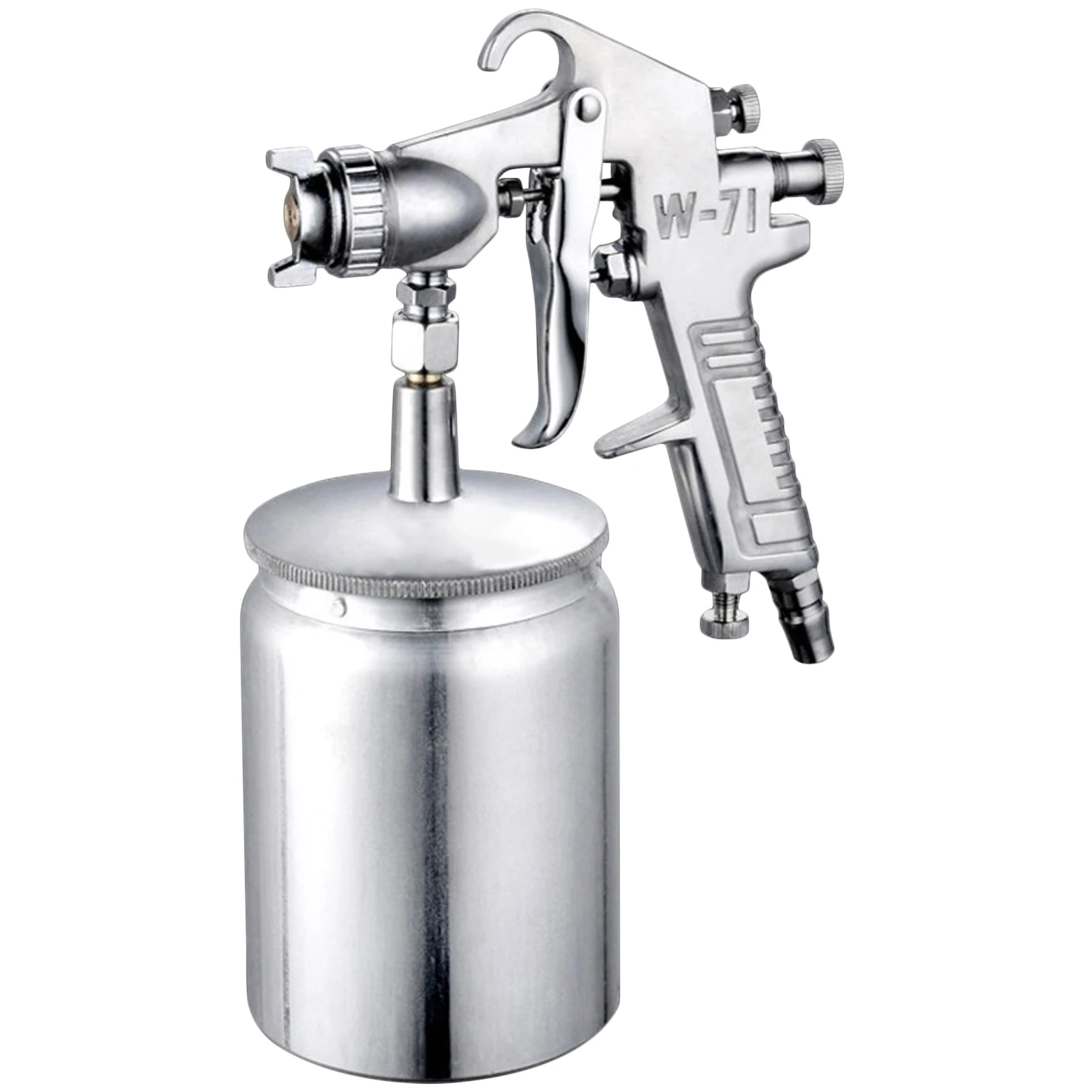 600ML Spray Gun Professional Pneumatic Airbrush Sprayer Silver Painting Atomizer Tool With 1.5 Mm Nozzle Handle For Calm
600ML Spray Gun Professional Pneumatic Airbrush Sprayer Silver Painting Atomizer Tool With 1.5 Mm Nozzle Handle For Calm