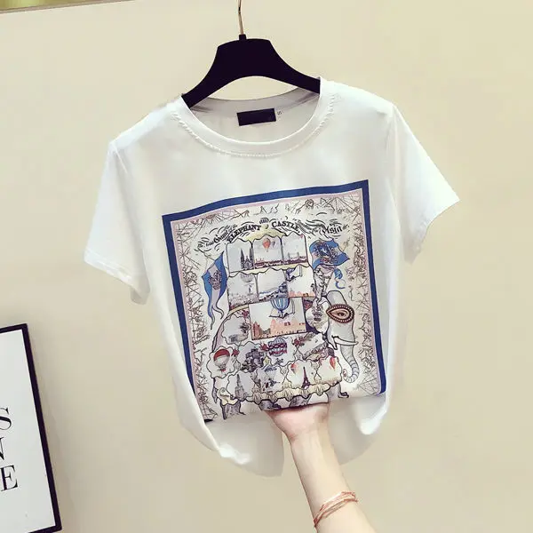 European Style T-shirt Women's Short Sleeve Graceful Satin Fashion Trendy Small Shirt 2021 Summer New White Top
European Style T-shirt Women's Short Sleeve Graceful Satin Fashion Trendy Small Shirt 2021 Summer New White Top