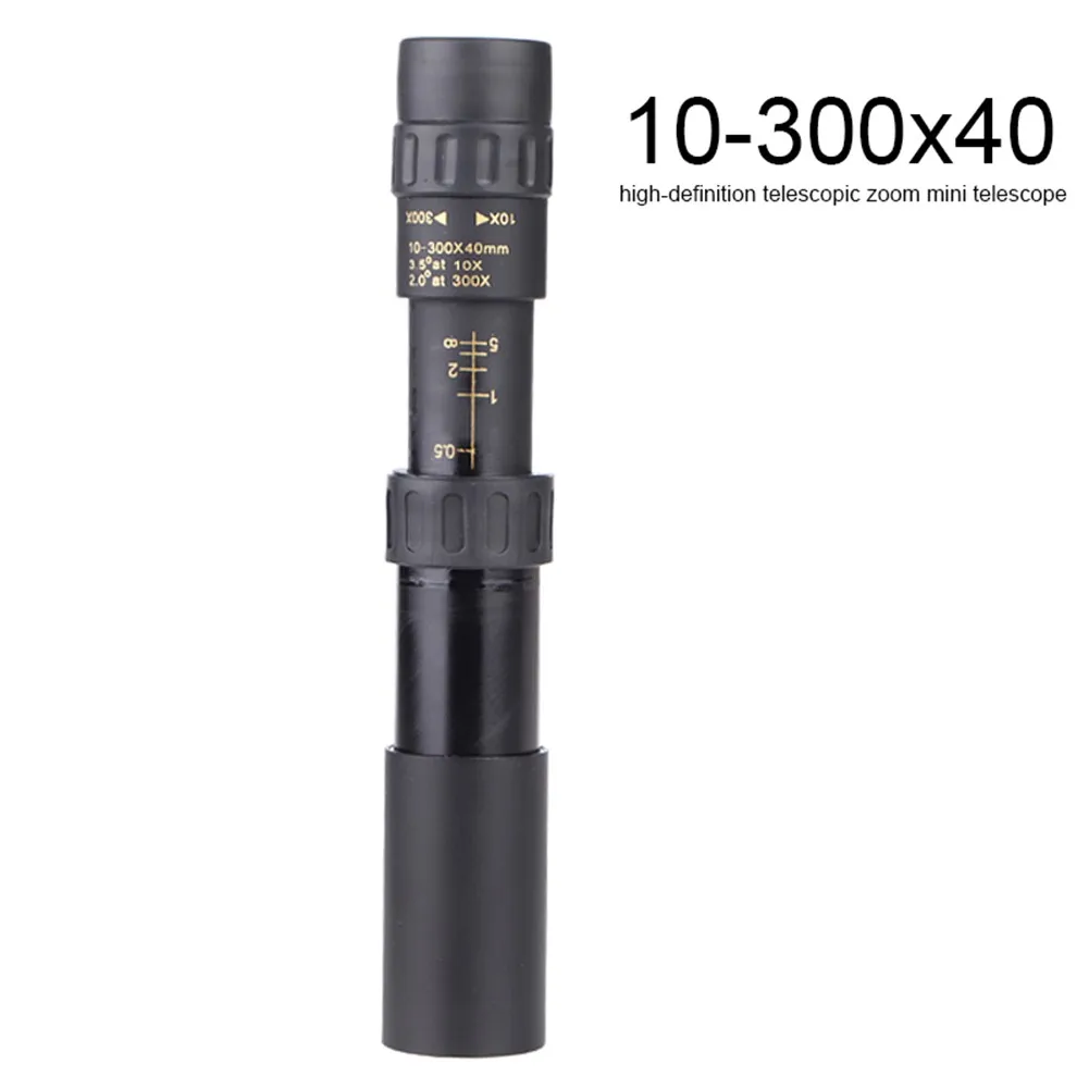4K 10-300X40mm Super Telephoto Zoom Monocular Telescope Outdoor HD Portable Telescope Built-in Night Vision Function Waterproof
4K 10-300X40mm Super Telephoto Zoom Monocular Telescope Outdoor HD Portable Telescope Built-in Night Vision Function Waterproof