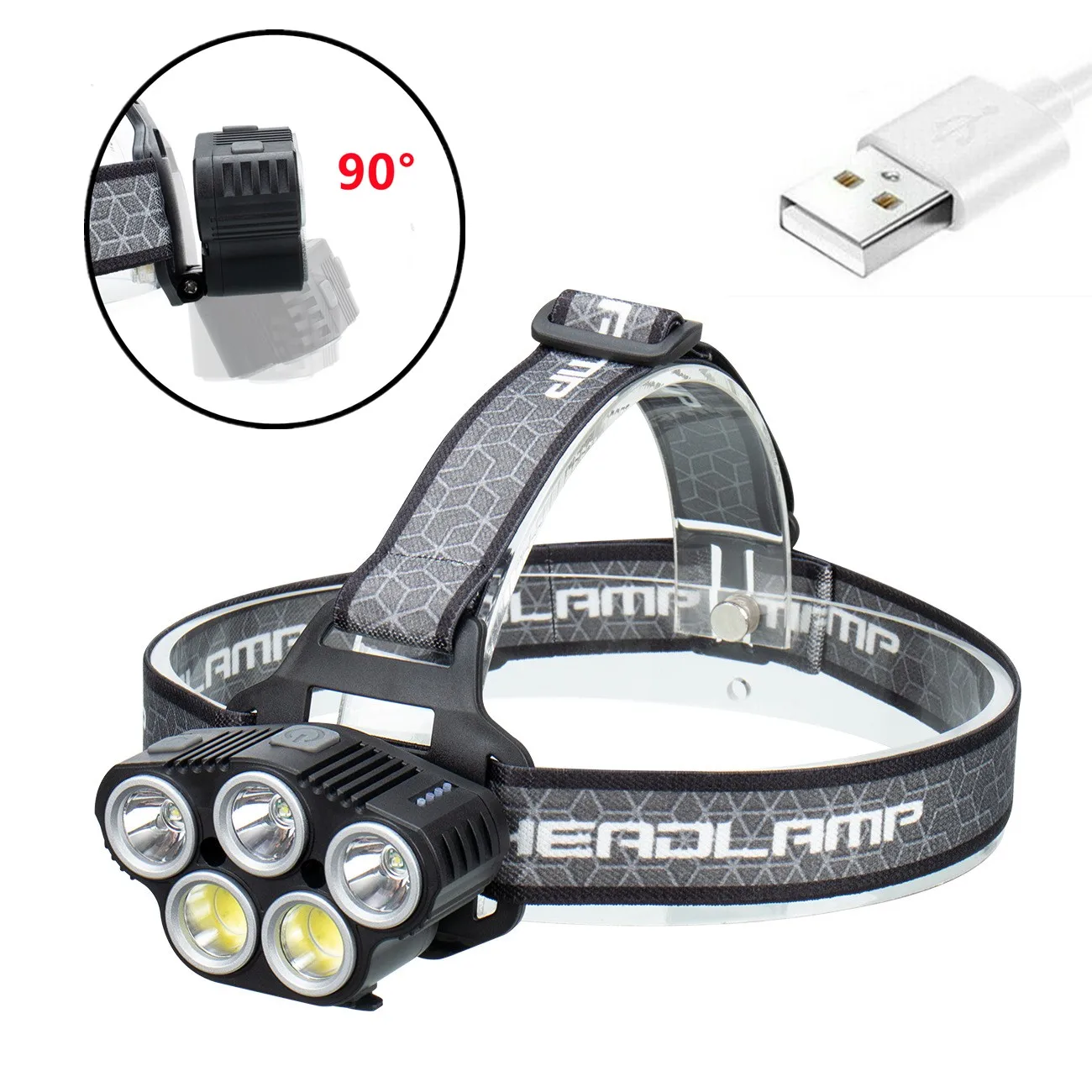 12000LM Super Bright LED Sensor Headlamp USB Rechargeable Headlight Head Torch Waterproof Powerful Headlight Flashlight 2021 New
12000LM Super Bright LED Sensor Headlamp USB Rechargeable Headlight Head Torch Waterproof Powerful Headlight Flashlight 2021 New