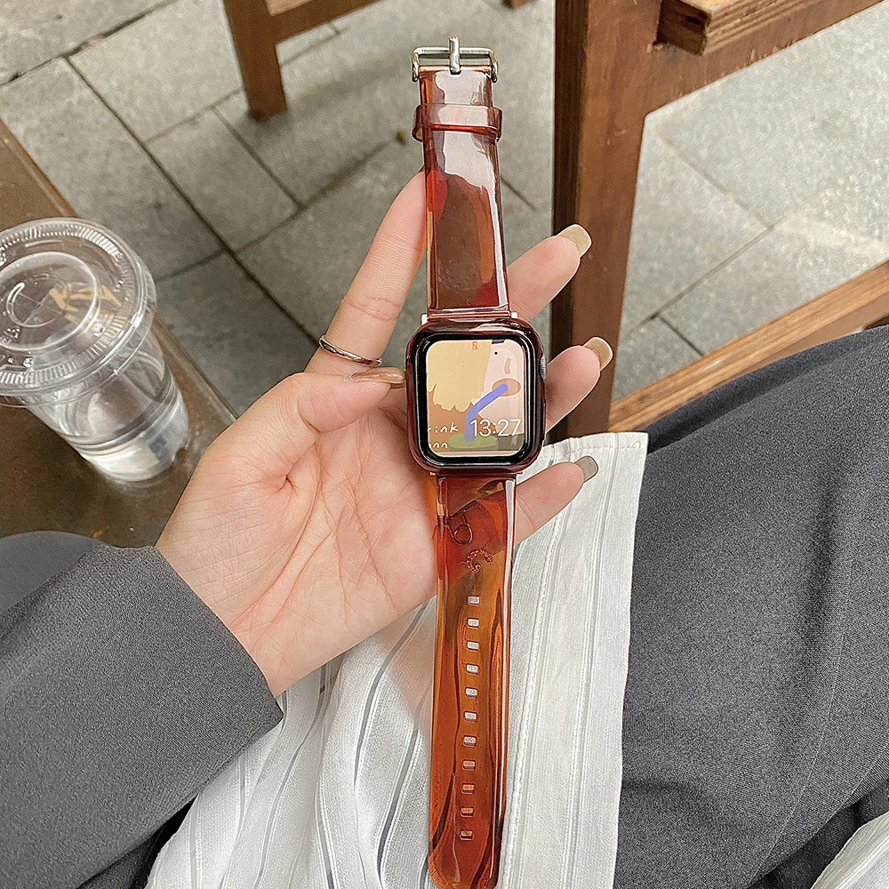 Clear Band for Apple Watch 44mm 42mm 40mm 38mm Case Women Cute Girl Crystal Jelly Protective for iWatch 6 5 4 3 2 1
Clear Band for Apple Watch 44mm 42mm 40mm 38mm Case Women Cute Girl Crystal Jelly Protective for iWatch 6 5 4 3 2 1