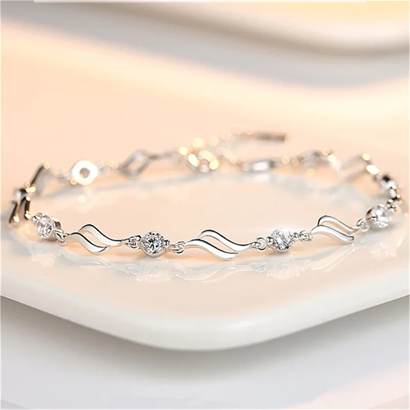 Bracelets For Women Jewelry Trendy Silver 925 Sterling Bracelet Girl Princess Party Accessories Female Hand
Bracelets For Women Jewelry Trendy Silver 925 Sterling Bracelet Girl Princess Party Accessories Female Hand
