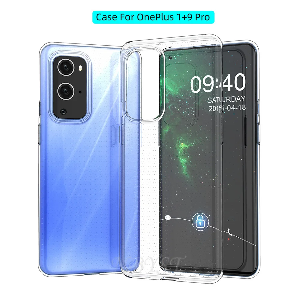 Мягкий силиконовый чехол из ТПУ для OnePlus 9 Pro 8T 5T 6T 1 + 7T бампер прозрачный