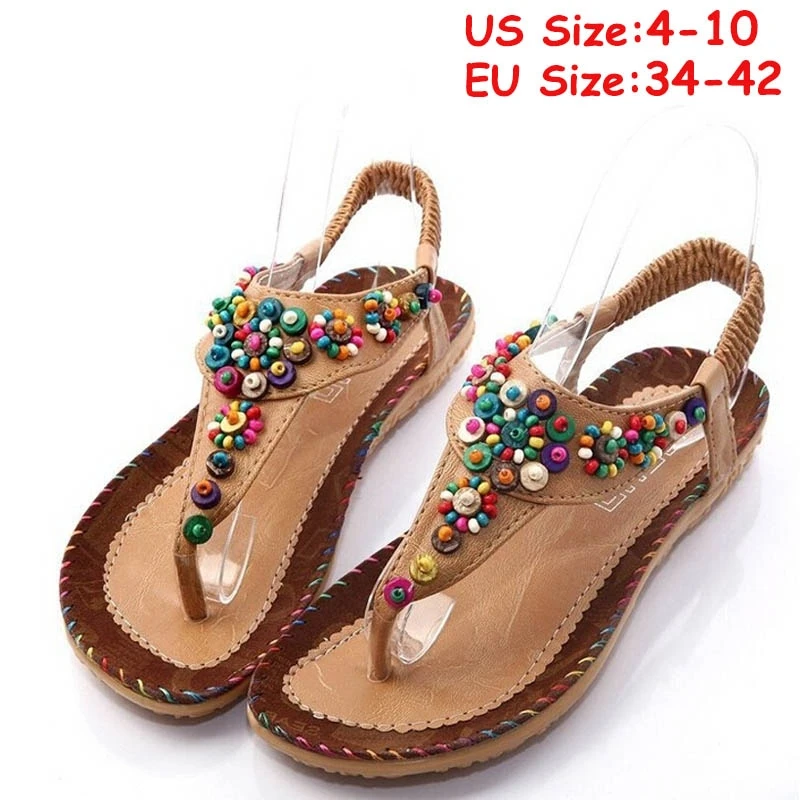 Plus Size 36-44 Women's Fashion Sandals Summer Bohemia National Flavor Shoes Woman Wear-resisting Women Shoes Female Flip Flops
Plus Size 36-44 Women's Fashion Sandals Summer Bohemia National Flavor Shoes Woman Wear-resisting Women Shoes Female Flip Flops