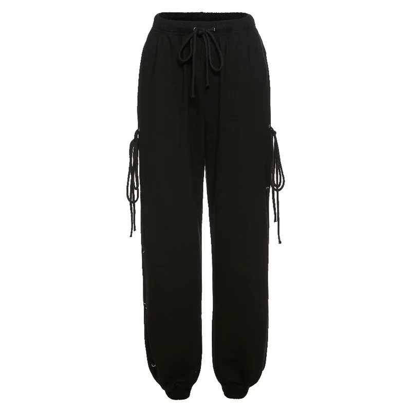 fashion casual cargo pants streetwear drawstring bandage loose trousers women autumn 2020 high waist solid sports pants
fashion casual cargo pants streetwear drawstring bandage loose trousers women autumn 2020 high waist solid sports pants