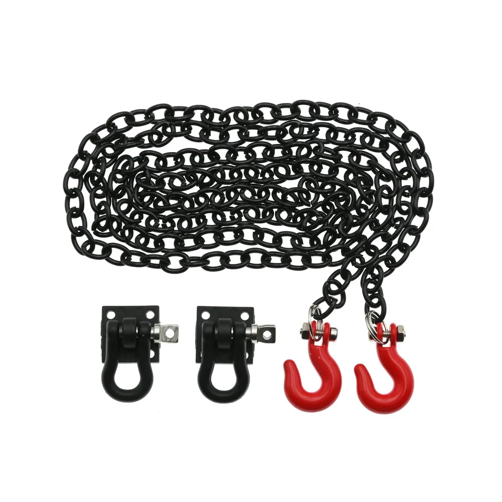 RC Car Metal RC Trailer Tow Hooks and Chain 31inch Long Simulation RC Car Accessory for 1:10 WPL D12 MN90 Crawler Climbing Car 
RC Car Metal RC Trailer Tow Hooks and Chain 31inch Long Simulation RC Car Accessory for 1:10 WPL D12 MN90 Crawler Climbing Car
