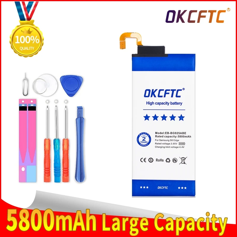 EB-BG925ABE Original Replacement Battery For Samsung GALAXY S6 Edge G9250 G925FQ G925F G925S S6Edge G925V G925A 5800mAh
EB-BG925ABE Original Replacement Battery For Samsung GALAXY S6 Edge G9250 G925FQ G925F G925S S6Edge G925V G925A 5800mAh