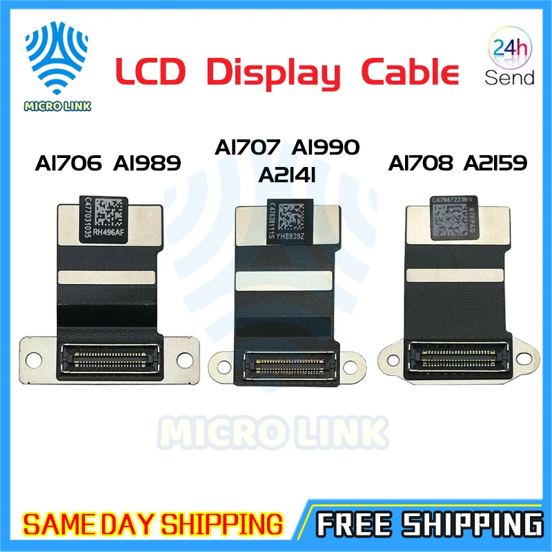 Кабель для ЖК дисплея A1706/A1707/A1708/A1989/A1990/A2141/A2159 кабель Macbook Pro Retina 13 дюймов 15 2016 2020