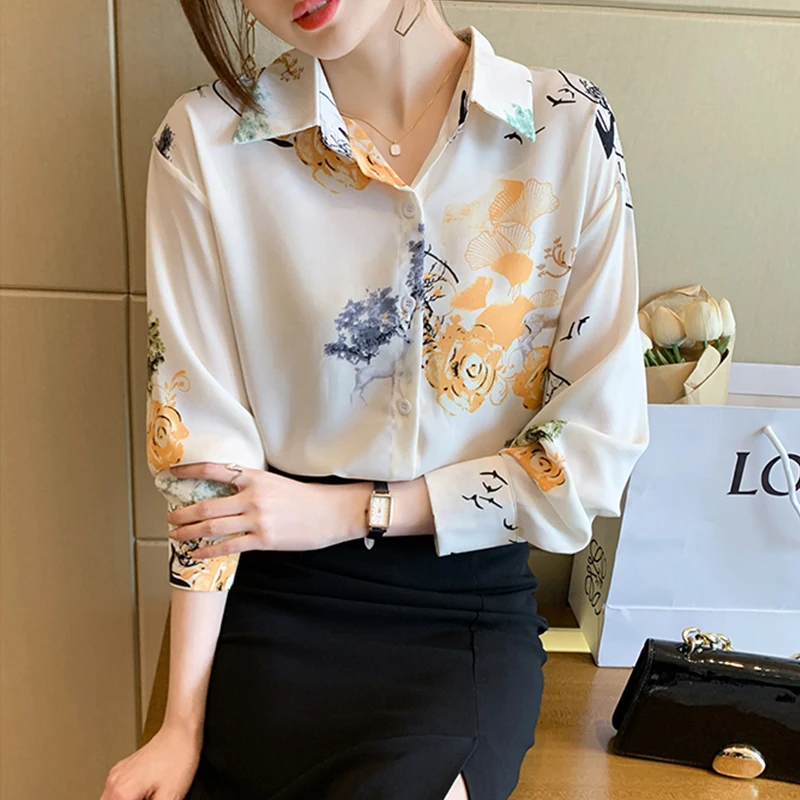 Winter Blouses And Tops For Women 2021 Fashion Chiffon Woman Blouses Shirts Elegant Print Tops Long Sleeve Female Shirt Clothes
Winter Blouses And Tops For Women 2021 Fashion Chiffon Woman Blouses Shirts Elegant Print Tops Long Sleeve Female Shirt Clothes