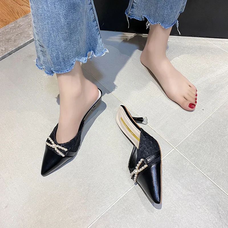 Shoes Cover Toe Slippers Heels Slipers Women Med Slides Fashion High Pointed Thin 2021 Luxury Rome Rubber PU Pointed Toe Shoes T
Shoes Cover Toe Slippers Heels Slipers Women Med Slides Fashion High Pointed Thin 2021 Luxury Rome Rubber PU Pointed Toe Shoes T