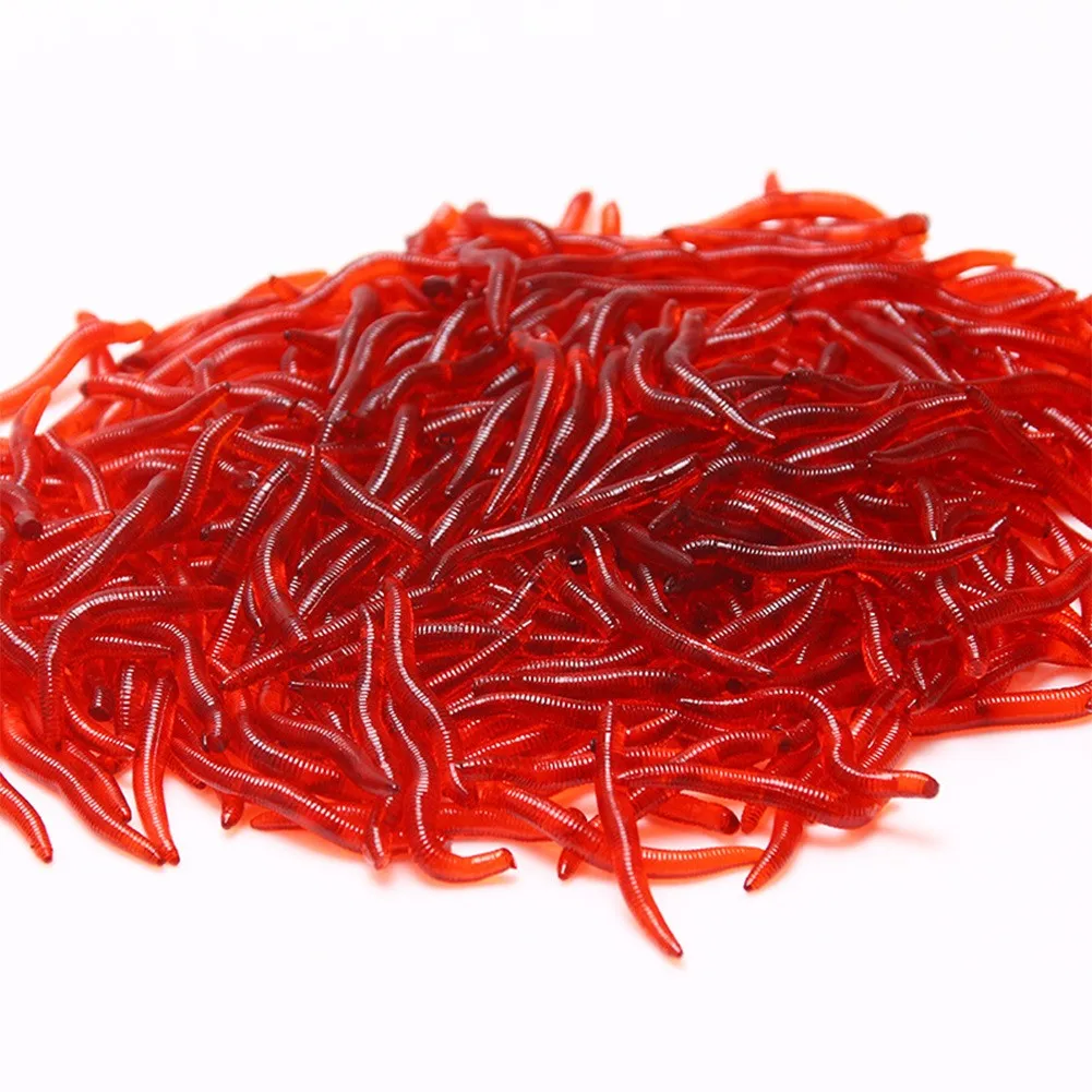 100pcs/pack Fishing Bait Lifelike Fishy Smell Red Worms Soft Bait Simulation Earthworm Silicone Soft Lure Fishing Tackle
100pcs/pack Fishing Bait Lifelike Fishy Smell Red Worms Soft Bait Simulation Earthworm Silicone Soft Lure Fishing Tackle