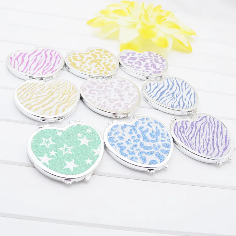 TY451 Portable Pocket Mirror Heart Shaped Folding Double-sided Mirror Steel Makeup Mirrors Small Purse Mirror of Girls Women
TY451 Portable Pocket Mirror Heart Shaped Folding Double-sided Mirror Steel Makeup Mirrors Small Purse Mirror of Girls Women