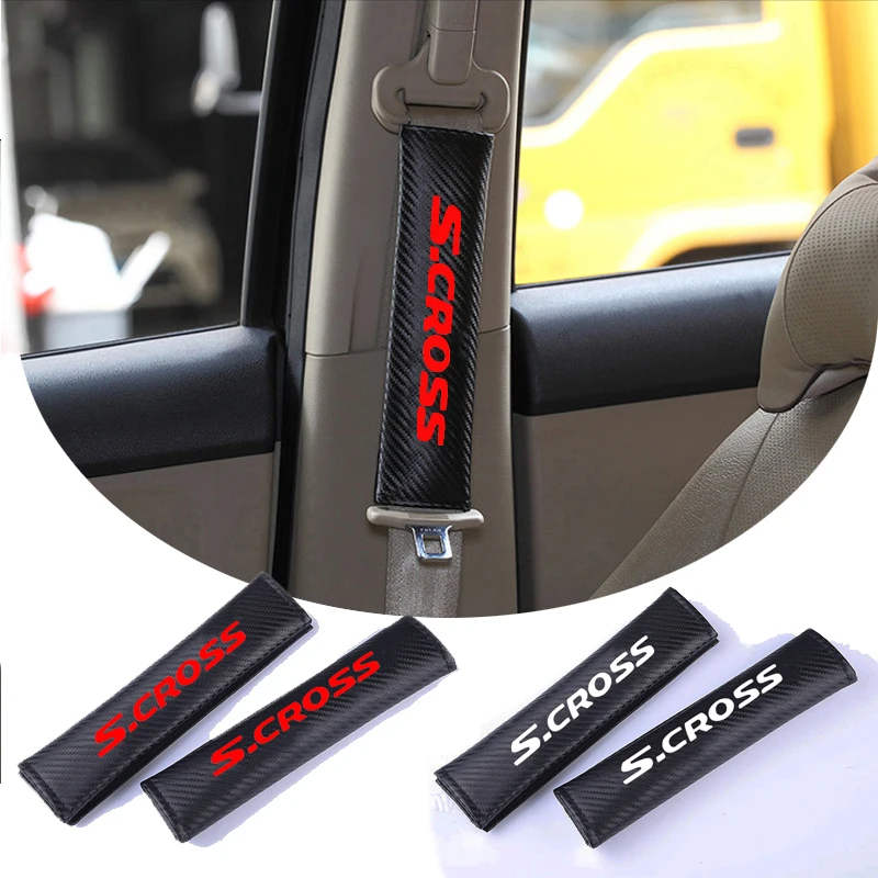 car accessories For Suzuki Scross car seat belt Cover Shoulders carbon fibers leather texture relieve fatigue 2pcs a lot
car accessories For Suzuki Scross car seat belt Cover Shoulders carbon fibers leather texture relieve fatigue 2pcs a lot