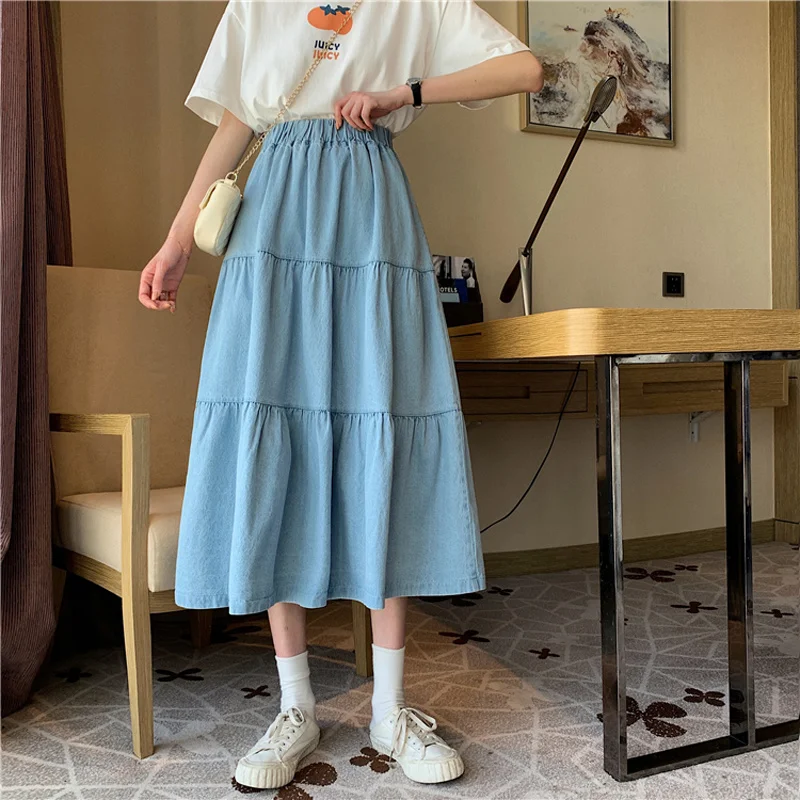 Women's Skirt 2021 Summer New Korean Style Fashionable Stylish Mid-Length Slimming Versatile High Waist A- line Cake Dress
Women's Skirt 2021 Summer New Korean Style Fashionable Stylish Mid-Length Slimming Versatile High Waist A- line Cake Dress