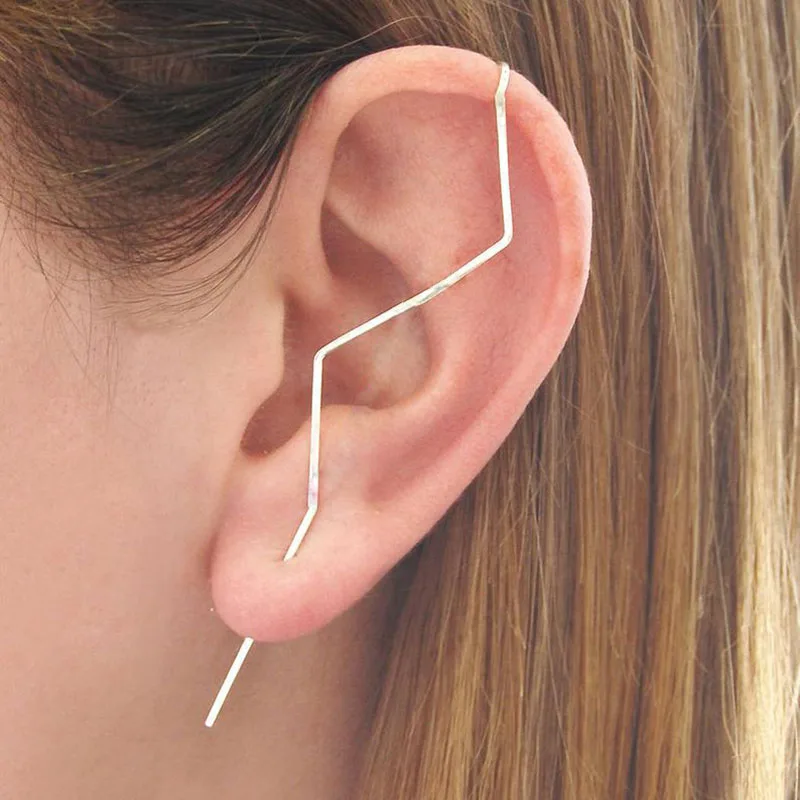 925 Silver Piercing Earrings Ear Cuff Handmade Jewelry Gold Filled Brinco Minimalist Oorbellen Vintage Earring for Women
925 Silver Piercing Earrings Ear Cuff Handmade Jewelry Gold Filled Brinco Minimalist Oorbellen Vintage Earring for Women