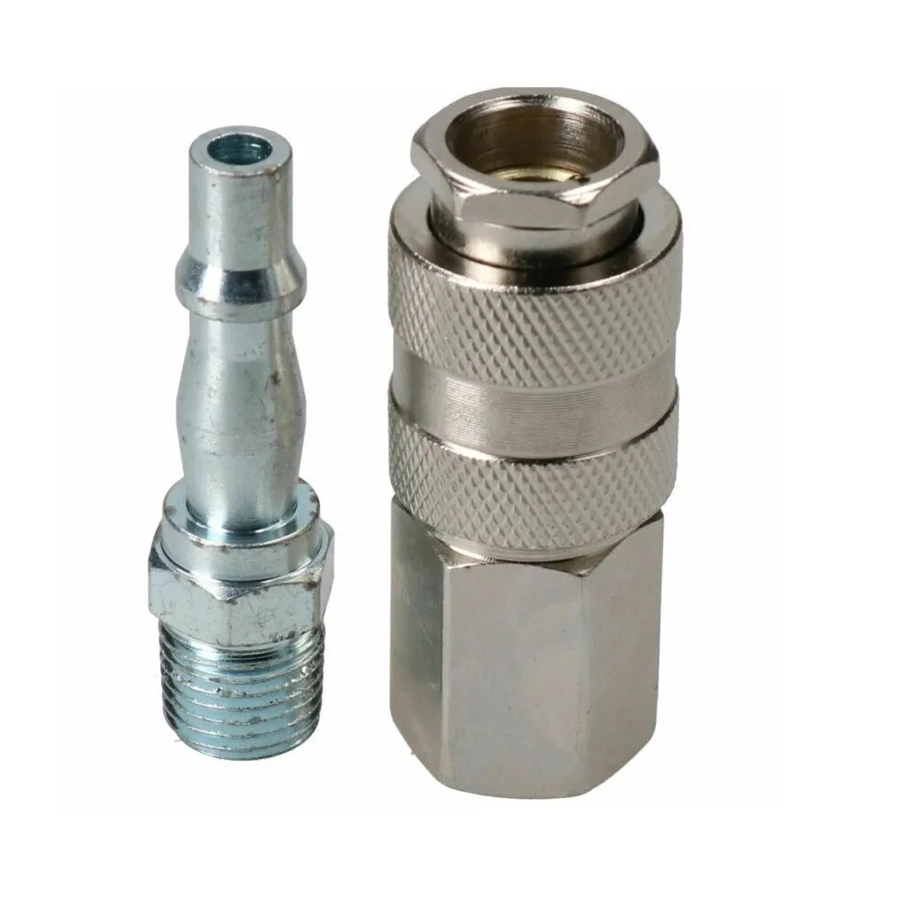 1/4 Inch BSP Male PCL To Female Thread EURO Air Fitting Convertor Adapter Airline Hose Quick Release
1/4 Inch BSP Male PCL To Female Thread EURO Air Fitting Convertor Adapter Airline Hose Quick Release