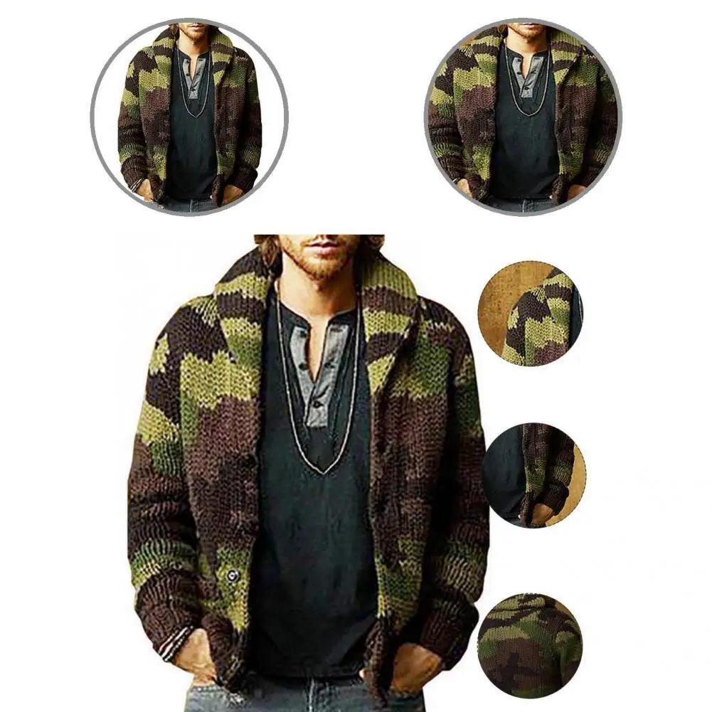 Trendy Knitted Cardigan Ribbed Cuff Youthful Camouflage Color Buttons Closure Sweater Sweater Coat Sweater Coat
Trendy Knitted Cardigan Ribbed Cuff Youthful Camouflage Color Buttons Closure Sweater Sweater Coat Sweater Coat