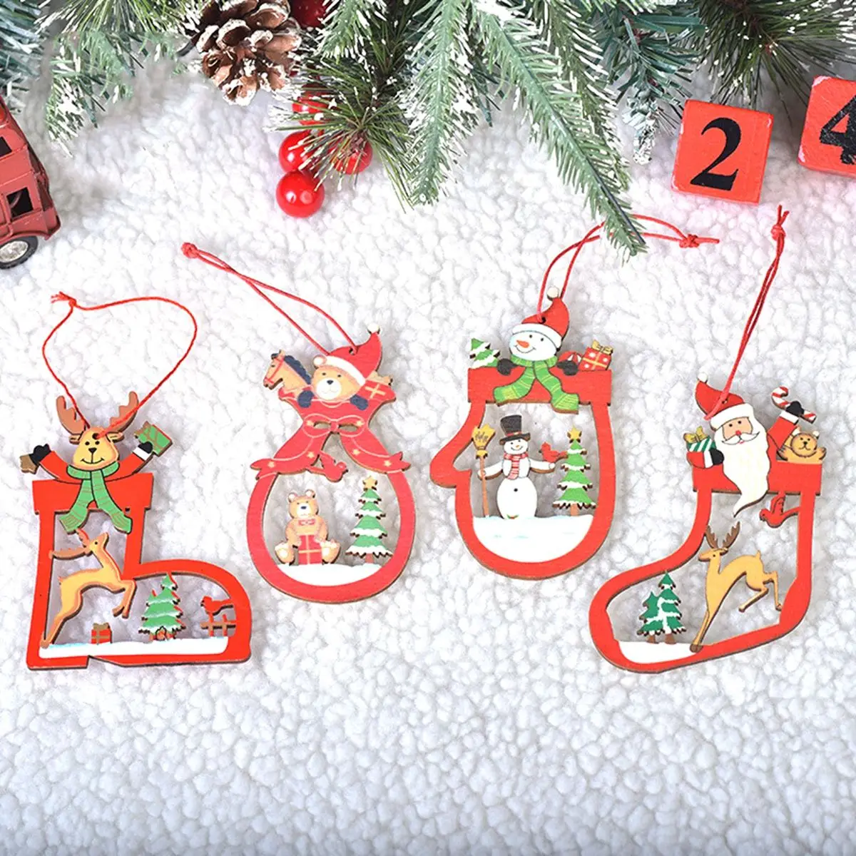 Wooden Colorful Elk Santa Bear Snowman Pendant Home Decoration DIY Deer Christmas Tree Pendant Christmas Party Decoration
Wooden Colorful Elk Santa Bear Snowman Pendant Home Decoration DIY Deer Christmas Tree Pendant Christmas Party Decoration